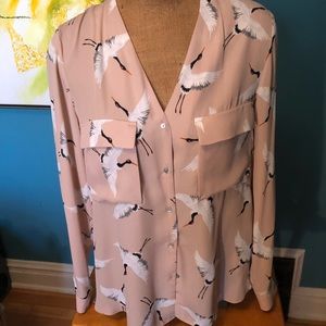 Zara Pelican Shirt with Panel Back